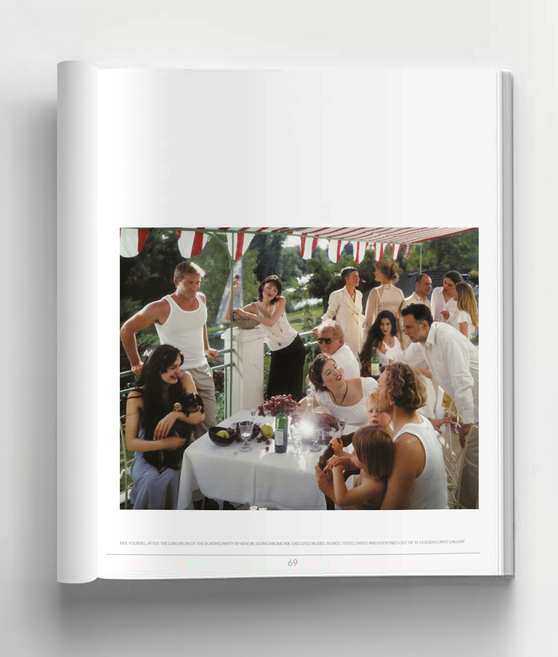 Design International 2009 magazine Palm Beach article featuring Luncheon of the Boating Party photograph