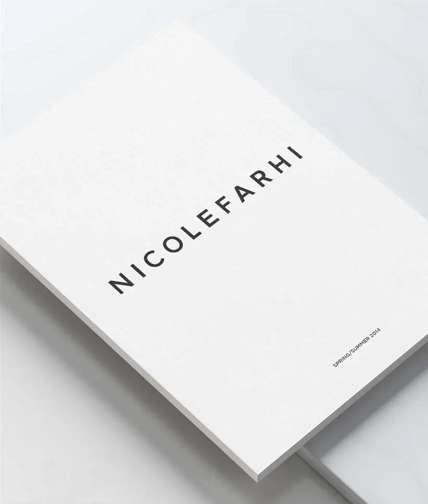 Nicole Farhi fashion catalogue.
