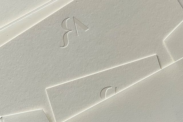 Redluco Aviation clear foil debossed stationery